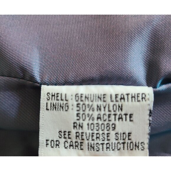 Sally & John New York Womens Leather Trench Coat Jacket Size L Super Soft - Picture 12 of 15